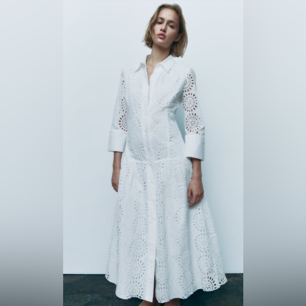 NWT Zara BELTED SHIRTDRESS
OYSTER WHITE